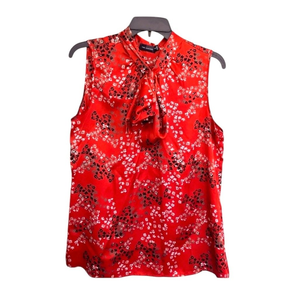 The Limited M sleeveless floral blouse